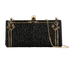 Celeste Beaded Clutch, &pound;260, Handbags, Black, Satin, Front view